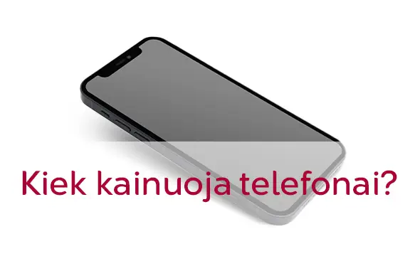 Kiek kainuoja telefonai?